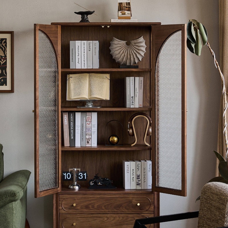 Nordic solid wood with cabinet - Books review and price