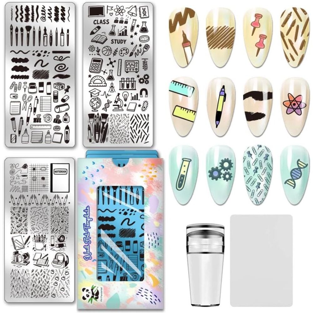 3pcs Stationery Nail Stamping  - Stationery Books review and price