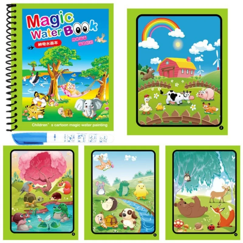 1Pc Reusable Magic Water Book  - Reusable Water Magic Coloring Book review and price