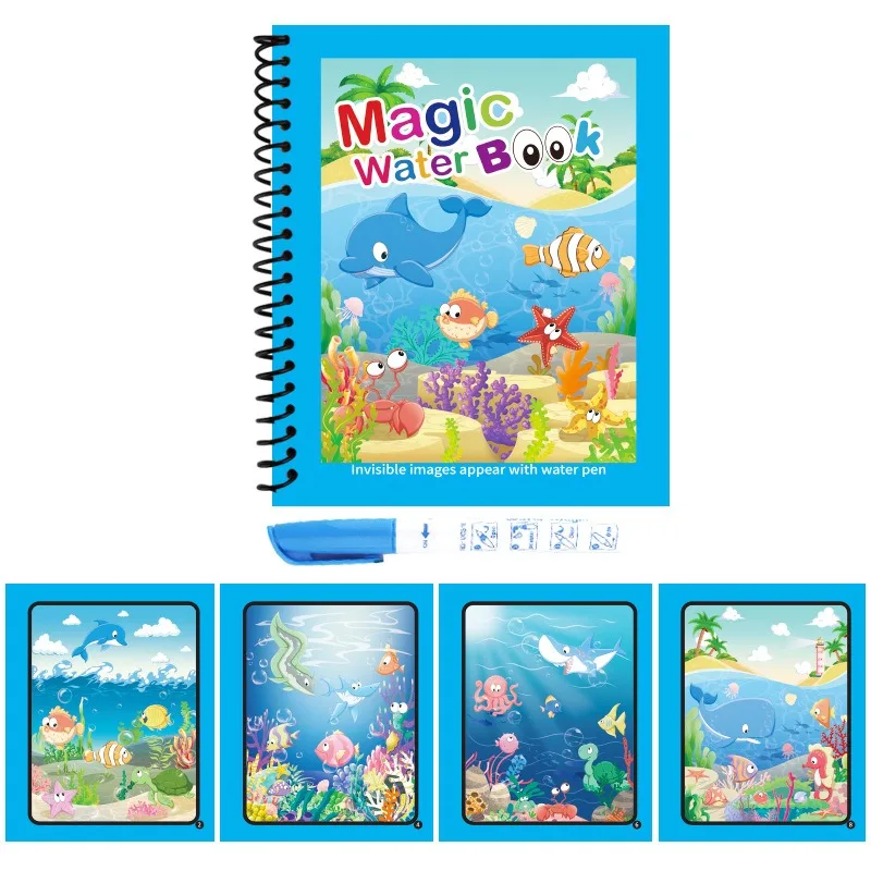 1Pc Reusable Magic Water Book  - Reusable Water Magic Coloring Book review and price
