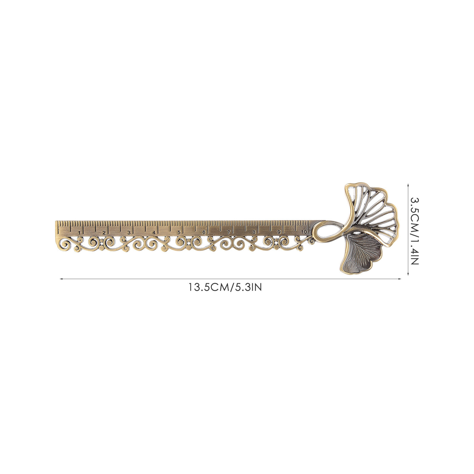 Metal Hollow Ginkgo Bookmark R - Stationery Books review and price