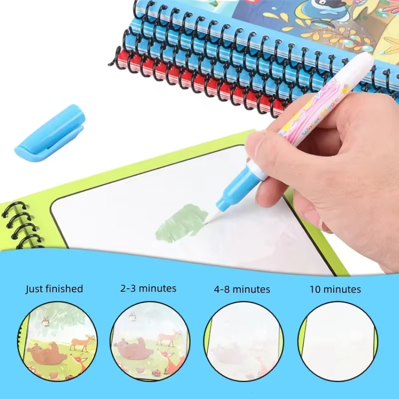 Cartoon Magic Water Drawing Bo - Reusable Water Magic Coloring Book review and price