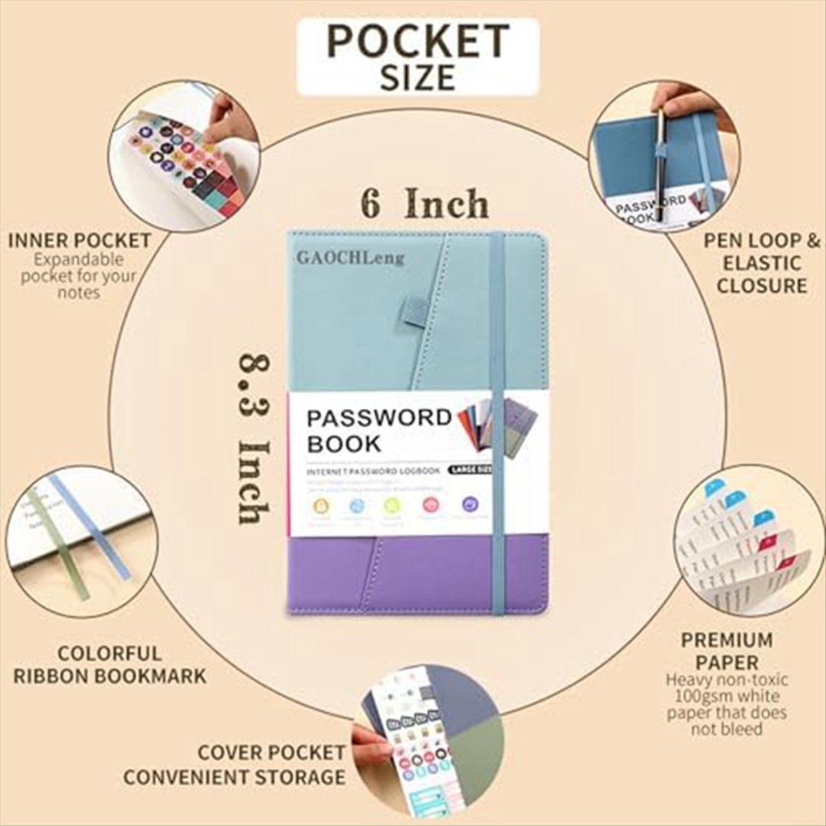 N82R Password Keeper Book with - Books review and price