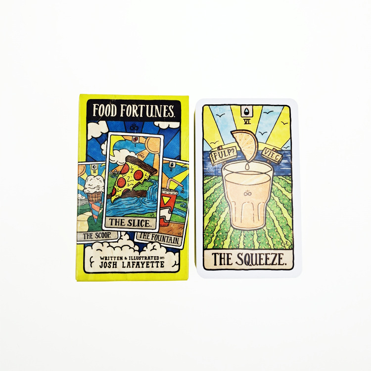 New 78 Illustrated Food&Drink  - Tarot Deck With Guidebook review and price