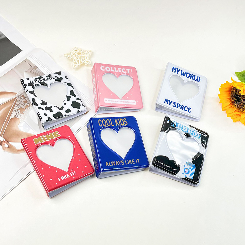 Korean INS Cow Hollow Heart 3  - Kpop Photo Card Binder 3 Inch review and price