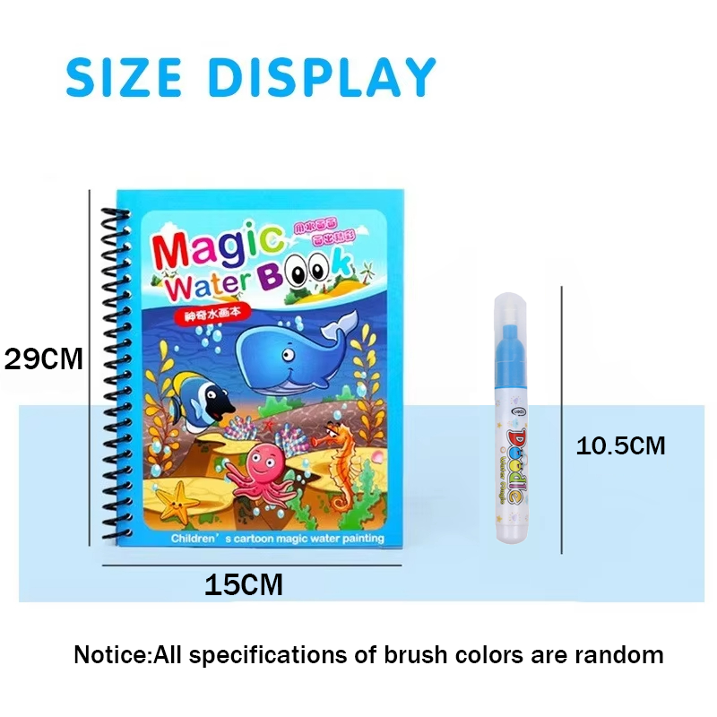 1pc Reusable Kids Magic Water  - Reusable Water Magic Coloring Book review and price