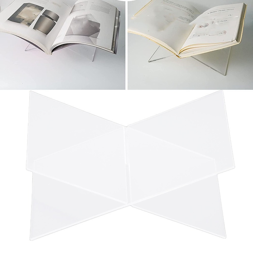 1set X-Shaped Design Acrylic B - Clear Acrylic Book Stand Holder review and price