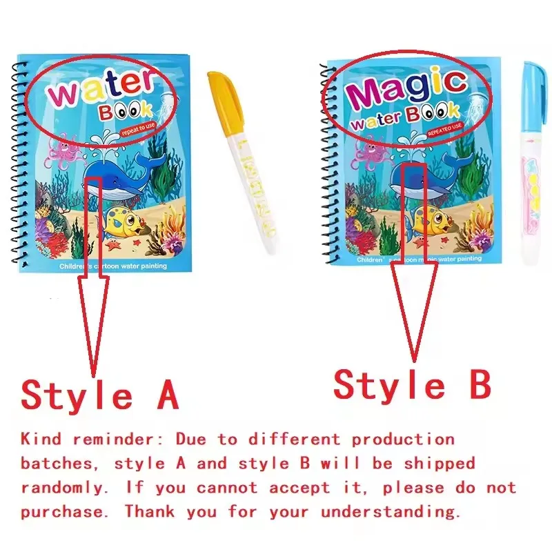 1 Book+1 Pen Reusable Magic Co - Reusable Water Magic Coloring Book review and price
