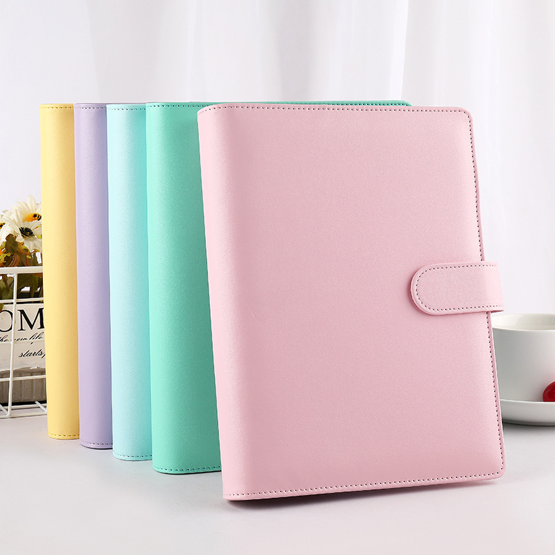 A6/A5 Macaroon Color PU Leathe - Vintage Leather Journal Notebook review and price